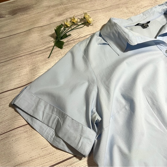 George Button Front Collared Short Sleeve Top - Picture 3 of 14